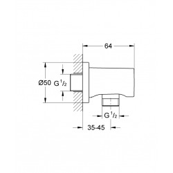  Rainshower Coude à encastrer 1/2", Warm Sunset (27057DA0)