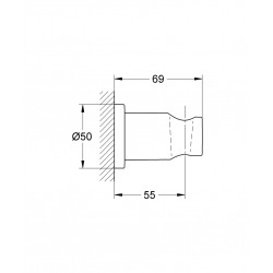  Rainshower Support mural pour douchette, Cool Sunrise (27074GL0)
