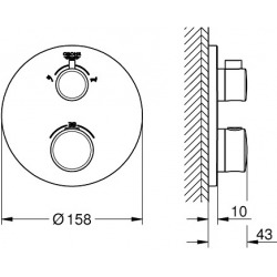  Mitigeur Thermostatique Bain/Douche (24077000)