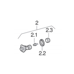  Robinet d'arrêt GEBERIT pour réservoir encastré WC - (240.269.00.1)