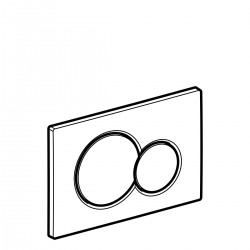  Plaque de déclenchement Geberit Sigma01, Noir brillant (115.770.DW.5)