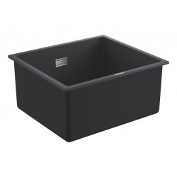 Grohe K700 Evier sous-plan 417 x 366mm +  Vidage, siphon, bonde inclus, Quartz Noir Granite (31653AP0)