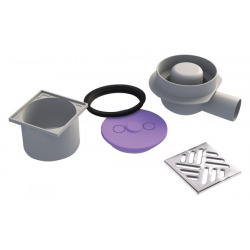 Jackon siphon horizontal pour receveurs à carreler domoboard by Jackon (4503077)