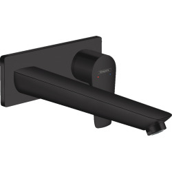  Talis E Mitigeur de lavabo encastré mural noir mat, bec 225mm, bonde à écoulement libre (71734670)