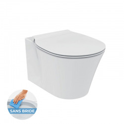 Ideal Standard Connect Air Pack WC Cuvette AquaBlade avec Abattant frein de chute (E008701)