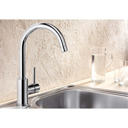  Mitigeur d'évier Mida col de cygne, chromé