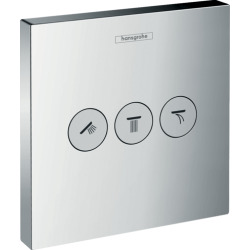 Hansgrohe Set de finition Robinet d'arrêt ShowerSelect E pour 3 fonctions (15764000)