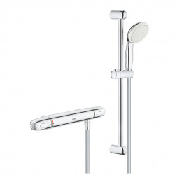Grohe Grohtherm 1000 Mitigeur thermostatique douche 1/2″ avec ensemble de douche (34152004)