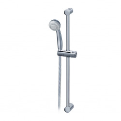 Porcher Barre de douche Aqua 61 cm, Douchette 2 jets, chromé (D6040AA)