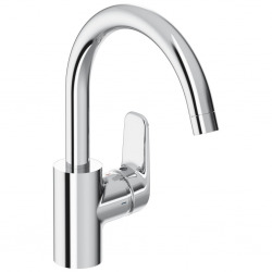 Porcher Mitigeur évier bec haut Okyris col de cygne, chromé (D0580AA)