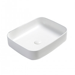 Vasque à poser Infinitio 50 x 39 x 13 cm sans trop-plein, blanc (SATINF5039M)