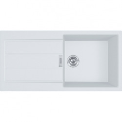 Franke Sirius 2.0 S2D 611-100 Tectonite évier à encastrer 1 bac XL avec égouttoir Blanc