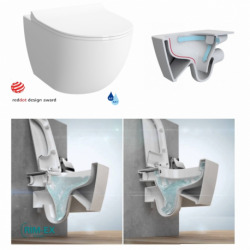  Pack WC Bâti + cuvette Sento compacte + plaque de commande chrome (GROHE-SentoCOMPACT)