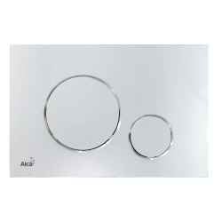 Alca Plaque de commande chrome brillante double touche contour chrome (M671)