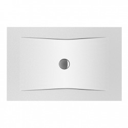 Receveur Cubito Pure, en acier Premium 90x120cm, coloris blanc (H216421)