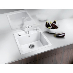  Evier DALAGO 45 PuraDur en Silgranit avec vidage automatique 46.5x51cm, Gris rocher (518846)