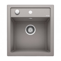 Evier DALAGO 45 PuraDur en Silgranit avec vidage automatique 78 x 51cm, alumétallic