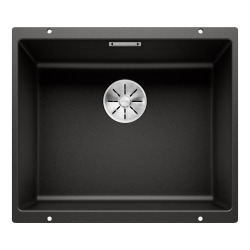 Blanco Evier Subline 500-U en Silgranit PuraDur sous-plan 53x46cm, Noir (525995)
