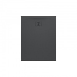 Receveur de douche en gel coat Marbond, extra-plat, évacuation sur le côté court 100x80, Gris (H2109510780001)