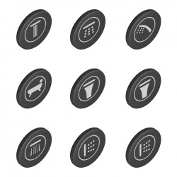 Smartcontrol pictogrammes  pour façades  encastrées (14077XH0)