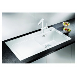  Evier Zenar 45 S en Silgranit PuraDur à encastrer 86x51cm, Blanc (523854)
