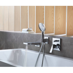  Metropol Set de finition pour mitigeur bain/douche encastré, Noir mat (32545670)