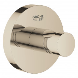 Grohe Essentials Patère murale en métal avec fixations cachées, Nickel (40364BE1)