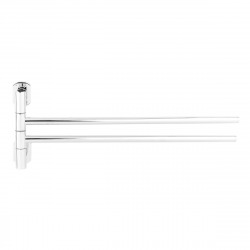 Cube Way Porte-serviette en laiton avec 2 bras pivotants, Chrome (SPI19)
