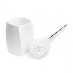 Suza Brosse de toilette en polyrésine, Blanc (SUZ37)