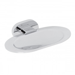 Optima Valeta Porte-savon mural en métal, Chrome (VAL39)