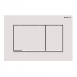 Geberit Sigma30 Plaque de déclenchement double touche, Blanc mat/chrome (115.883.JT.1)