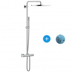 Grohe Pack Rainshower System 400 Colonne de douche thermostatique + IPS WashBall (27174001*)