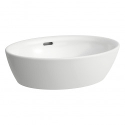 Laufen Pro Vasque à poser 52x39cm sans trou pour robinetterie, avec trop-plein, Blanc (H8129640001091)
