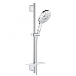 Grohe Rainshower Smartactive 150 Barre de douche 60cm + Flexible 1,75m + Douchette à main 3 jets, Chrome (26591000)
