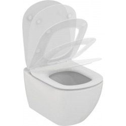 Pack WC Bâti-support + Cuvette Ideal Standard TESI AquaBlade sans bride + Plaque blanche + Set habillage (ViConnectTesi-2-sabo)