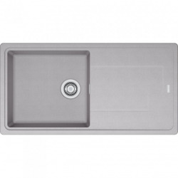Franke Gemini GMD611-97 Evier 97x50 cm avec égouttoir réversible, Fradura, Gris (GMD611-97SE)