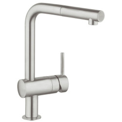 Grohe Minta Mitigeur évier avec douchette SuperSteel (G-32168dc0)