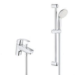 Grohe Pack EUROSMART NEW Mitigeur monocommande Bain / Douche  + Ensemble de douche complet 2 jets Tempesta 100 (33412002-TEMPESTA)