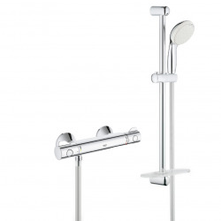 Grohe Grohtherm 800 Set Mitigeur thermostatique douche + Douchette 2 jets + Barre de douche + Flexible + Tablette 34558000-TEMPESTA2
