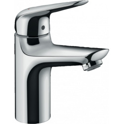 Hansgrohe Novus Mitigeur de lavabo 100 avec cartouche céramique, sans tirette ni vidage, Chrome (71031000)