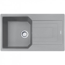 Franke Urban Evier de cuisine 860x500mm, UBG 611-86, Egouttoir réversible, Fragranit +, Gris (UBG611-86SK)