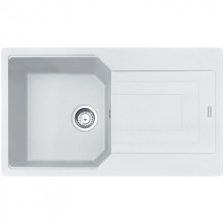 Franke Urban Evier de cuisine 860x500mm, UBG 611-86, Egouttoir réversible, Fragranit, Blanc (UBG611-86B)