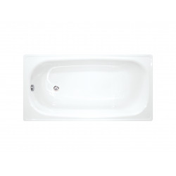 Jika (Groupe Roca) Riga Baignoire gain de place 150 L, 140 x 70 cm en acier émaillé, sans pieds, blanc (H2340400000001)