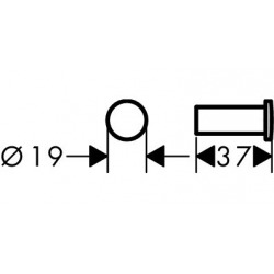 Logis Universal Crochet porte-serviette, Chrome (LM-41711000)