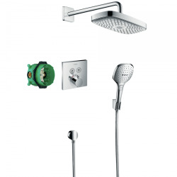 Hansgrohe Raindance Select E, Pack encastré Design ShowerSet Raindance Select E / ShowerSelect, chromé (27296000)