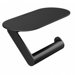  Hansgrohe Porte-papier WC avec tablette noir mat (27928670)