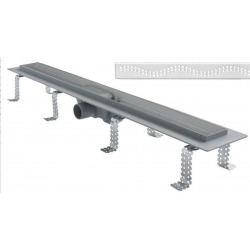  Caniveau de douche Simple 750 avec grille, plastique / acier inoxydable (APZ8-750M)