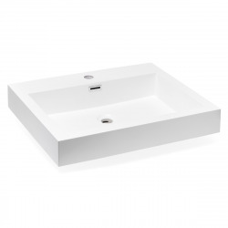  Lavabo meuble Naturel Verona 60x48 cm trou pour robinet au milieu (VE6048)