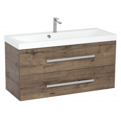  Meuble de salle de bain Naturel Cube Way 100x40 cm chêne wellington (CUBE2100ZDWBU)