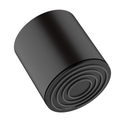 Hansgrohe Pulsify Douche de tête orientable XXL Performance 105 mm, Noir mat (24130670)